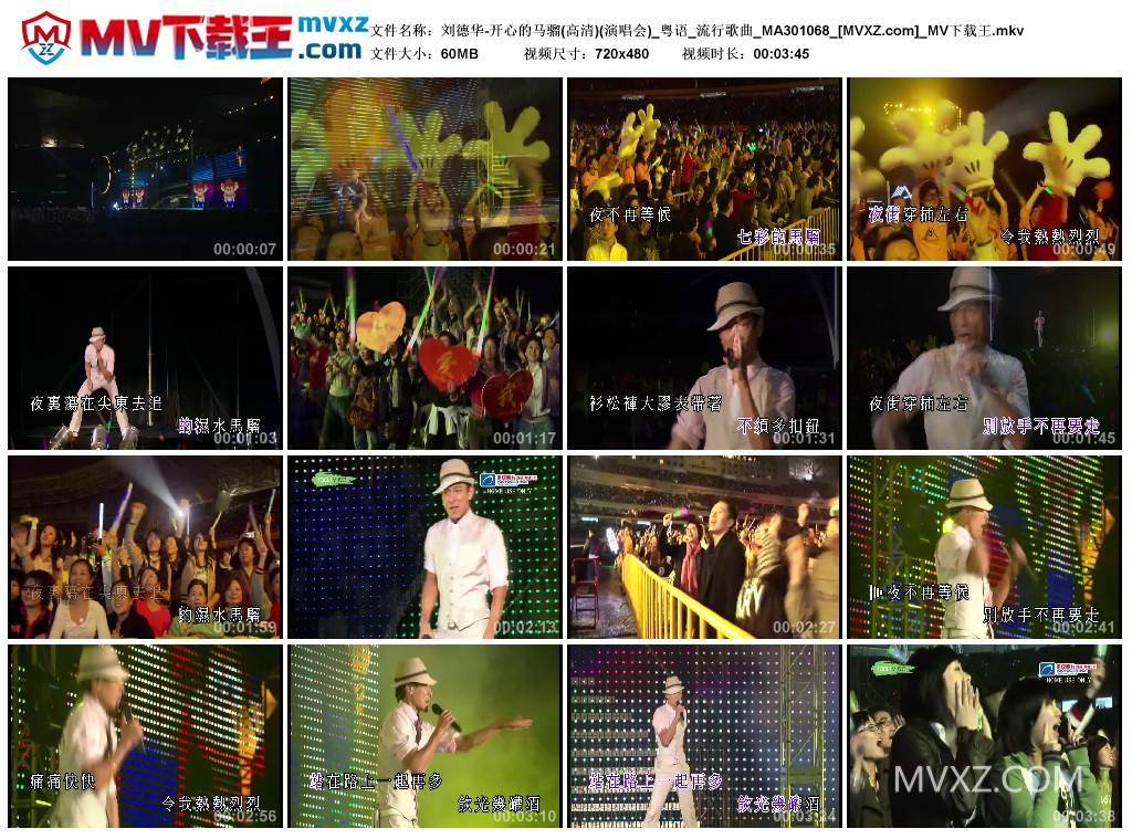 刘德华-开心的马骝(高清)(演唱会)_粤语_流行歌曲_MA301068